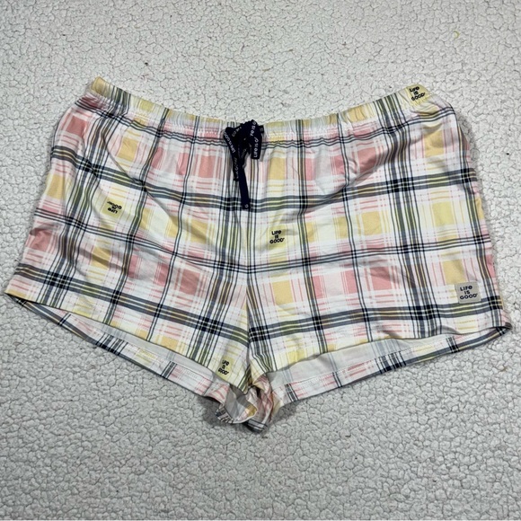 Life Is Good Sleep Drawstring Pajama Shorts Womens Size XL Lot Of 2 Comfy - Picture 3 of 9